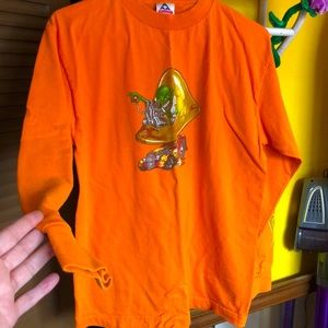 Long sleeve orange tee